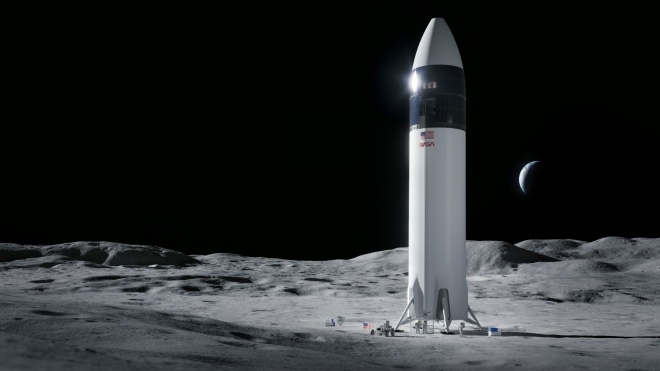 NASA выбрало компанию Илона Маска SpaceX для разработки корабля, который доставит людей на Луну