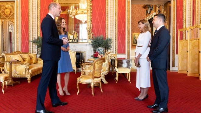 Зеленський з дружиною зустрілися з принцом Вільямом та Кейт Міддлтон