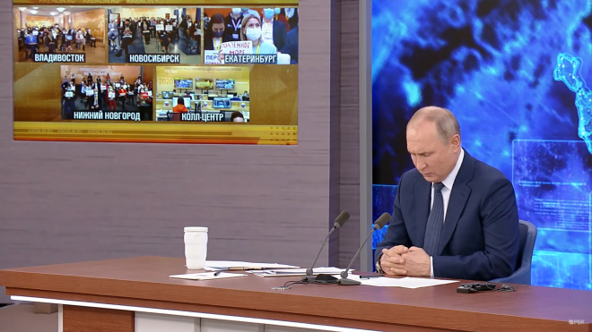 Нацрада оголосила попередження телеканалу «НАШ». Він транслював пресконференцію Путіна