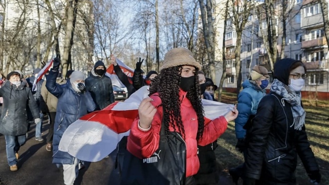 У Мінську на «Марші волі» затримали понад 300 людей