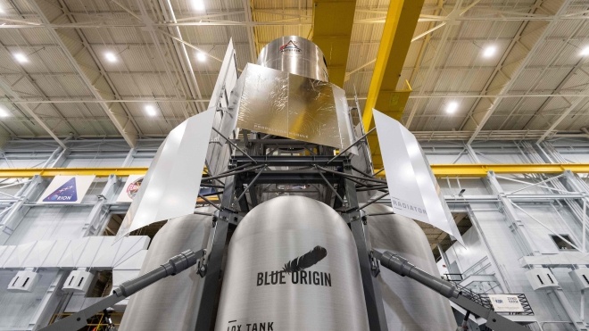 Компания Безоса Blue Origin представила прототип посадочного модуля для миссии Artemis