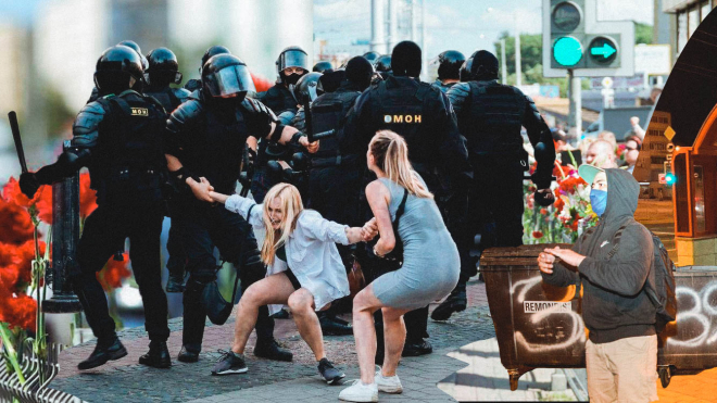 Выборы в Беларуси: день третий. Протесты и столкновения в микрорайонах Минска, засады ОМОНа во дворах, избиение журналистов — как это было 11 августа