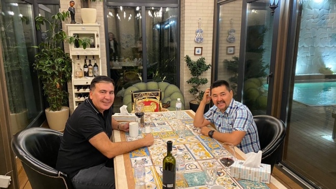 Саакашвили представил своего партнера в Офисе простых решений: «Обычный парень из села Казахстана из списка Forbes»