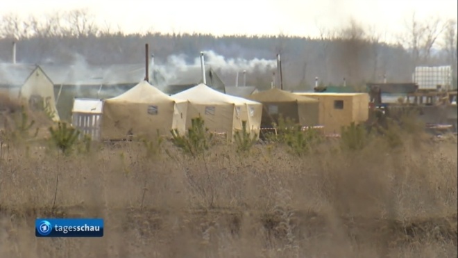 Немецкие СМИ: Россия построила военный госпиталь в полевом палаточном лагере возле границы с Украиной
