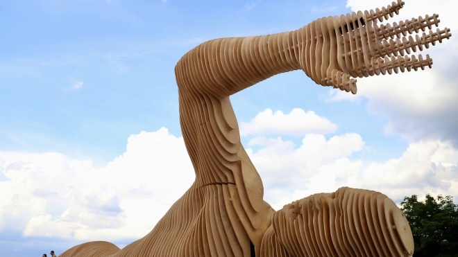 В Киеве установили инсталляцию, которая в 2022 году поедет на Burning Man