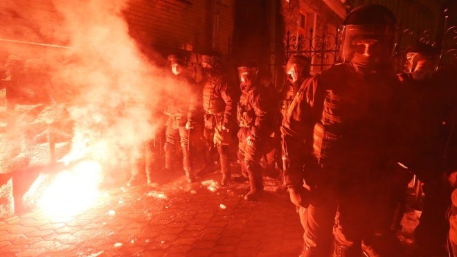 «Вакханалия насилия». Заместитель Авакова раскритиковал протесты под ОП из-за приговора Стерненко