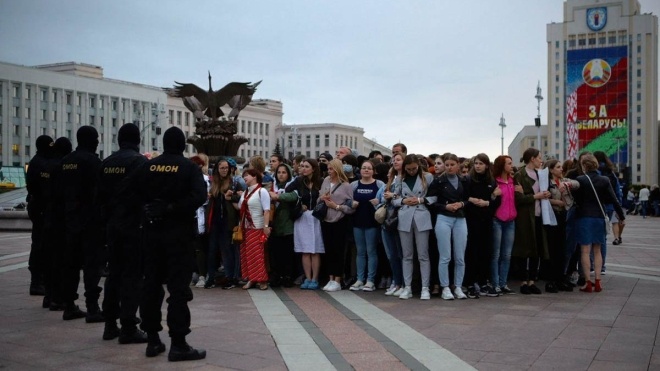 1 сентября в Минске: студенты вышли на массовые протесты, а ОМОН их жестко задерживал