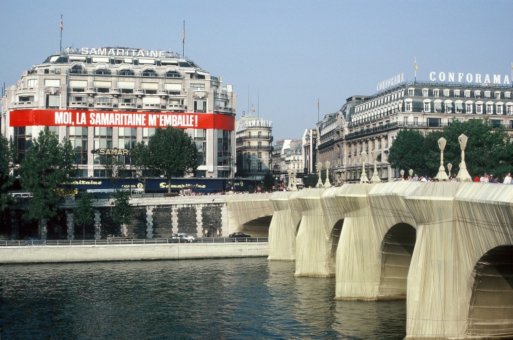 Мост Пон-Неф в Париже, 1985 год.