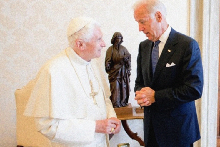 Байден і Папа Бенедикт XVI.