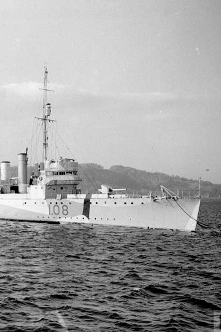 Former American leased destroyer in the Royal Navy, 1940.