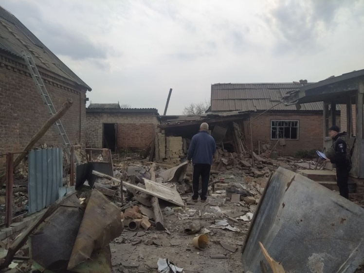 Зруйновані окупантами будинки.