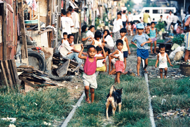 Трущобы в Маниле, 27 апреля 1992 года.