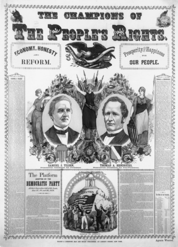 Агітаційні плакати виборчої кампанії 1877 року.