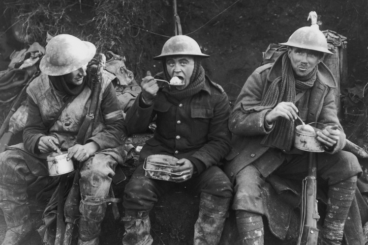Британські солдати на передовій під час Першої світової війни, 1917 рік.