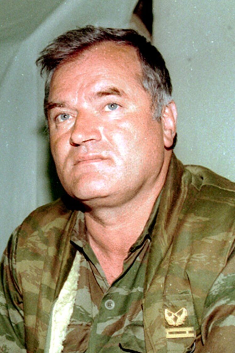 Ratko Mladić, a Bosnian Serb convicted war criminal.