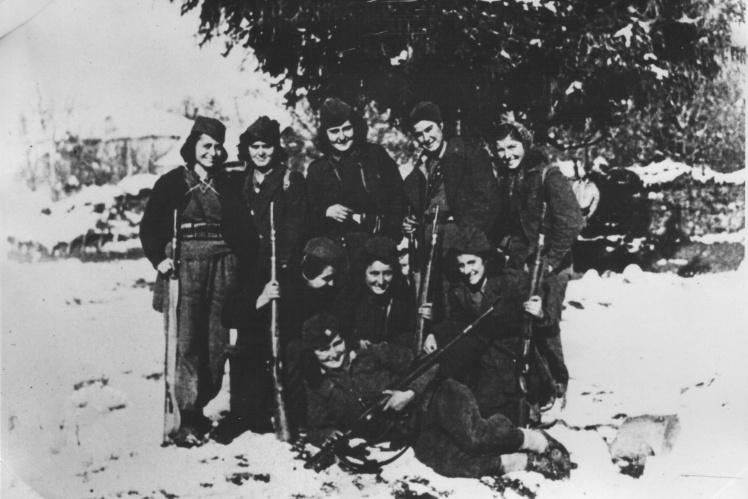Kosovo female partisans, 1944.