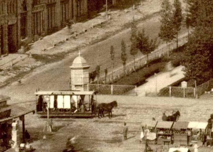 Конка, перший маршрут із Хрещатика до теперішньої Либідської площі