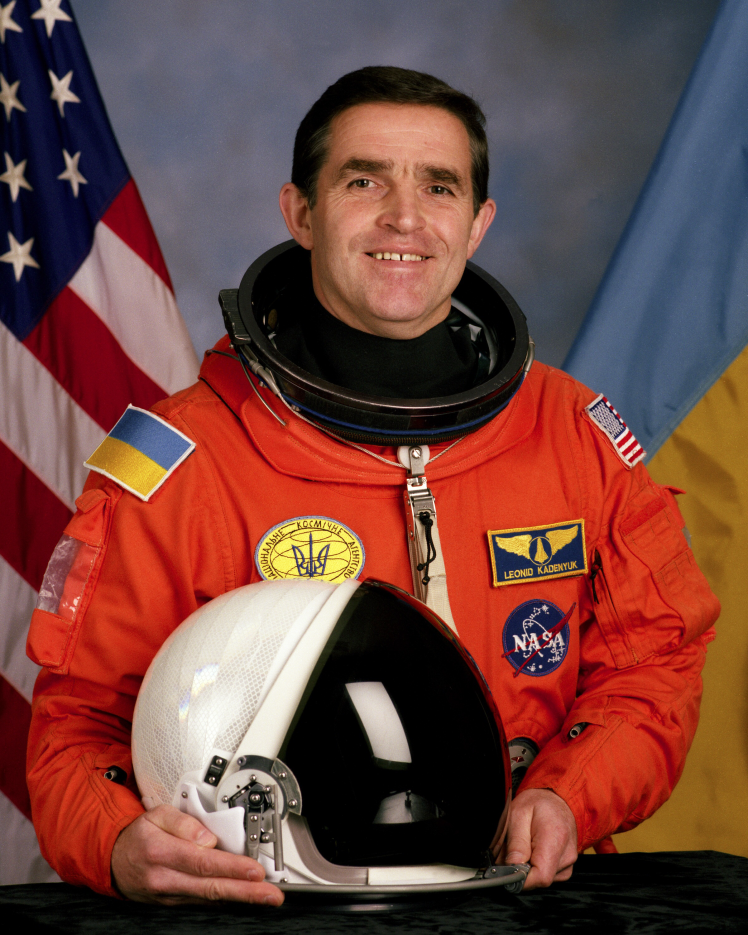 Leonid Kadenyuk, the first cosmonaut of independent Ukraine, during training at the NASA center, September 1997.