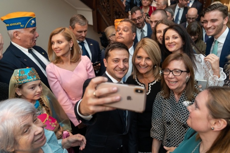 Встреча Зеленского с украинской диаспорой в США в сентябре 2019 года.