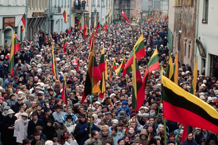 Марш за незалежність Литви, 16 лютого 1989 року.