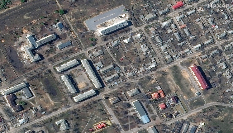 The city of Rubizhne, Luhansk region, March 29, 2022.