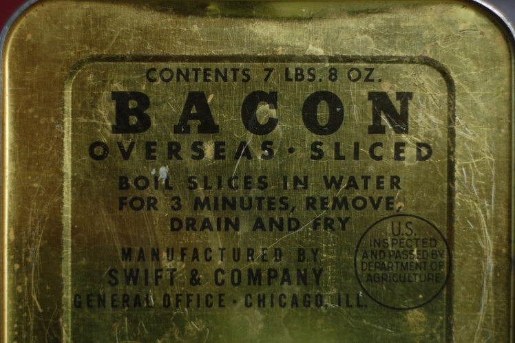 Box of bacon, leased during World War II.