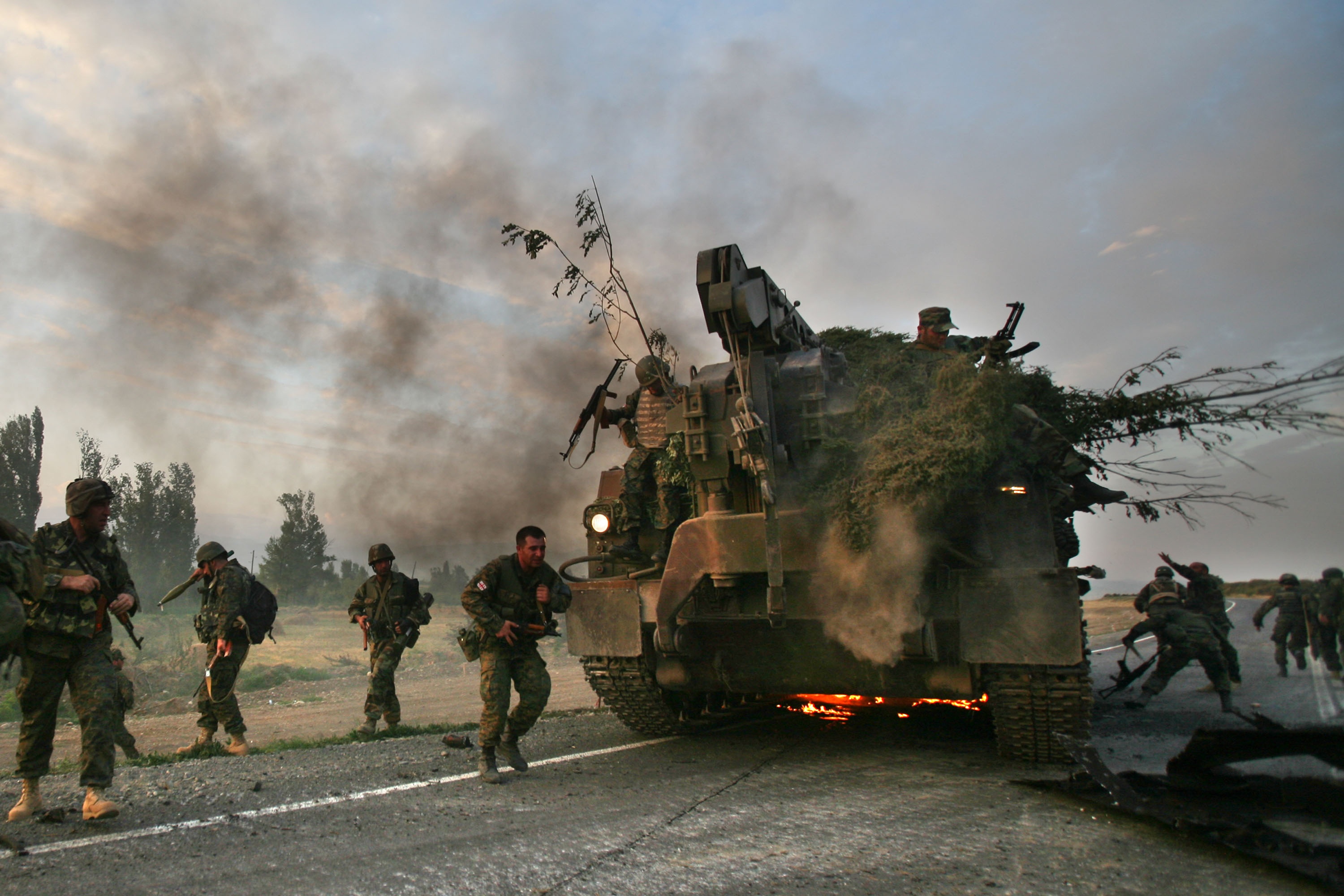 Эпоха военных конфликтов. Август 2008 разрушенный Цхинвал.