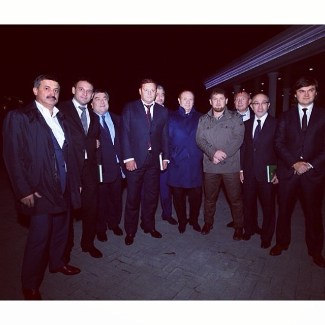 Добкін, Кернес і Іванющенко в Чечні, 2013 рік.