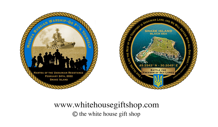 The White House Gift Shop released the Snake Island coin for sale